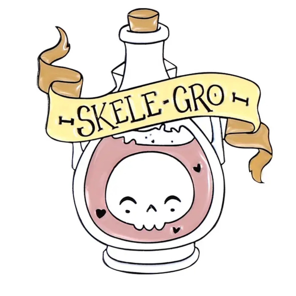 Harry Potter Enamel Metal Potion Pin, Skele Gro Enamel Pin